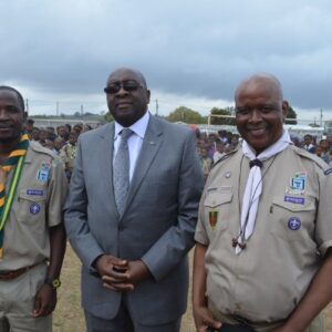 KZN Rally - Chief Scout Sibusiso Vilane, Minister Nene, event organiser Dr Goodenough Dlamini