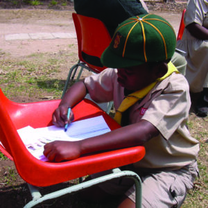 Boy and chair