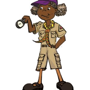 Girl Cub with torch