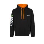 hoodie black and orange no zip