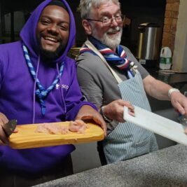 Sandile in Moot kitchen 1 by Caroline Boshoff