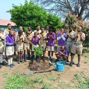 1st Iteko Troop planting an avocado tree