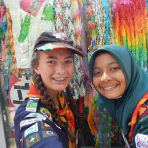 Imke at the jambo with thai friend