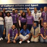 Minister Anroux Marais meets with the scouts