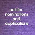 call for nominations and applications